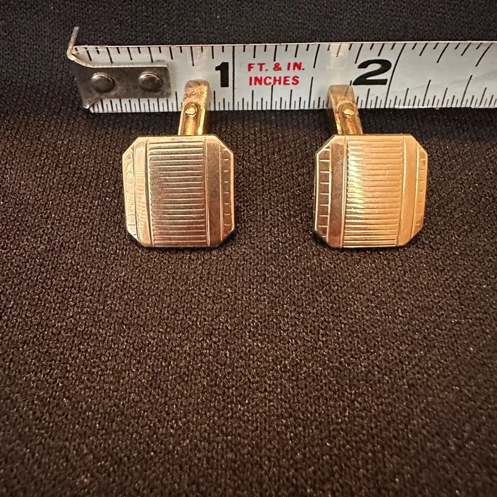 Vintage Swank Gold-Tone Cufflinks